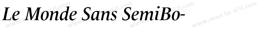 Le Monde Sans SemiBo字体转换